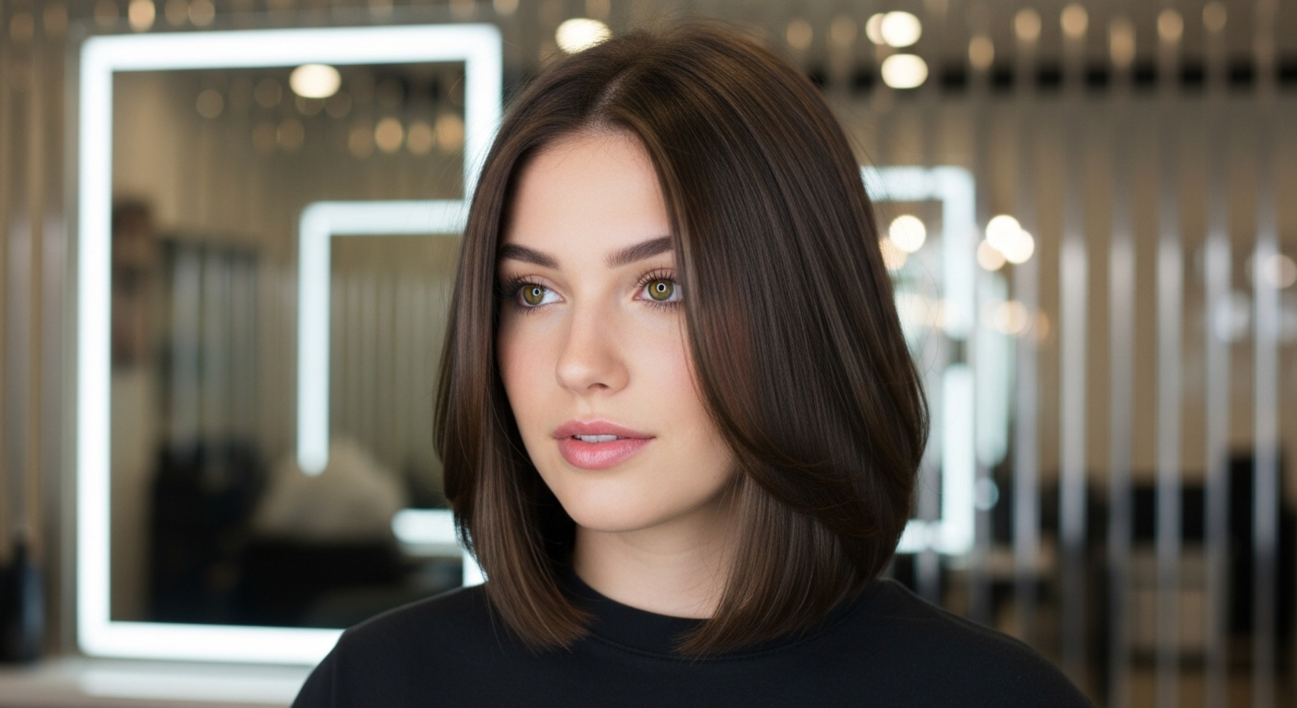 Blunt Lob with Textured Ends