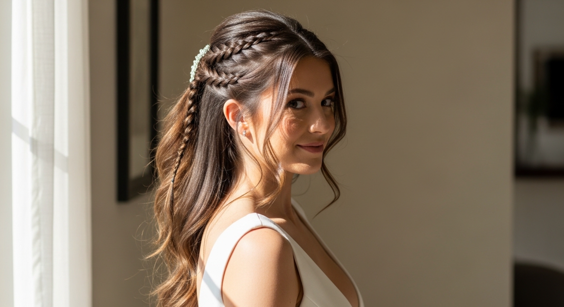 Braided Half Ponytail