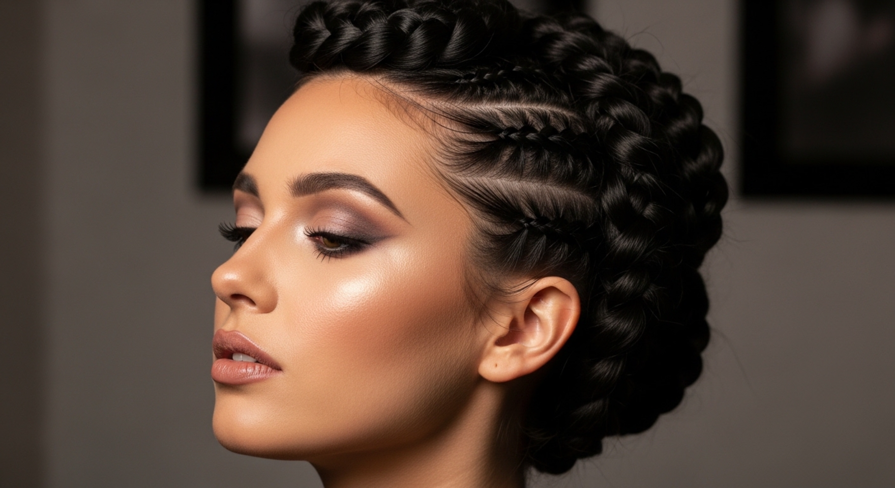 Braided Knot Updo Style