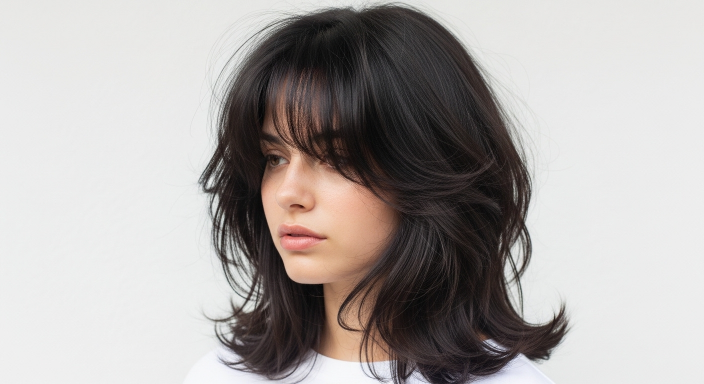 Classic Layered Wolf Cut Hairstyle