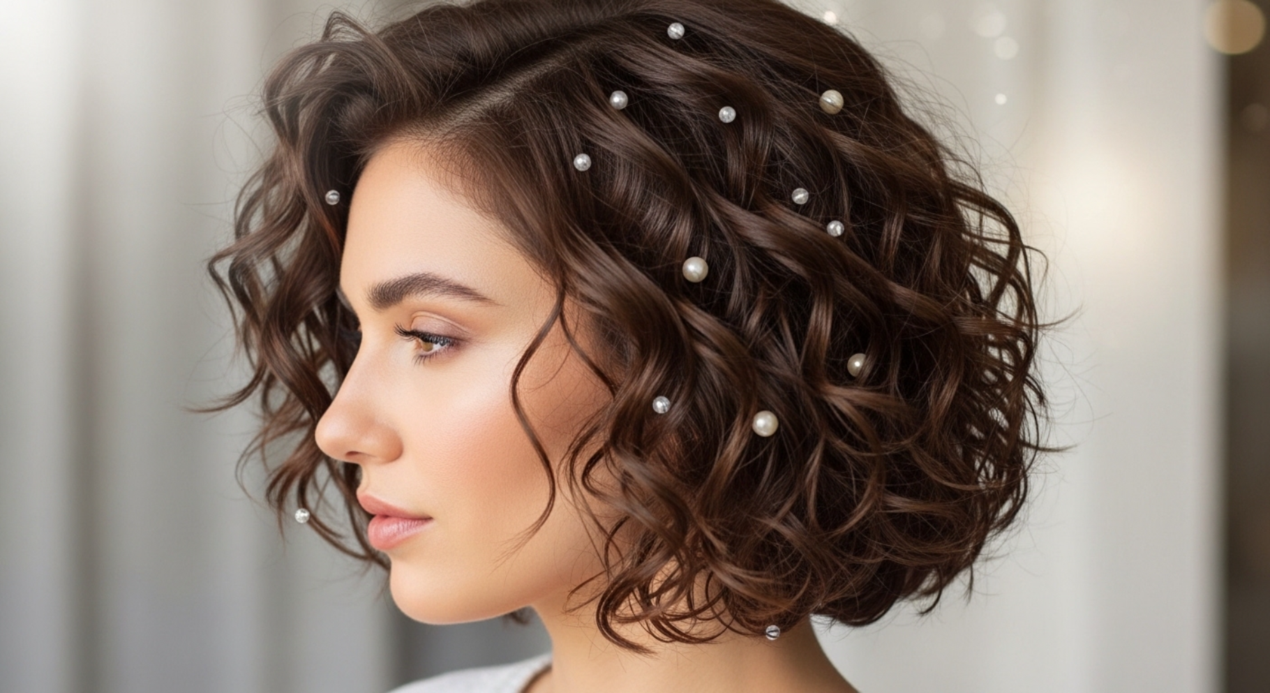 Curly Layered Bob
