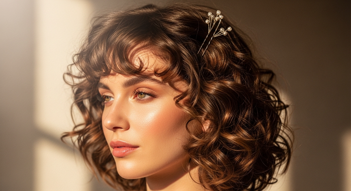 Curly Layered Volume Style