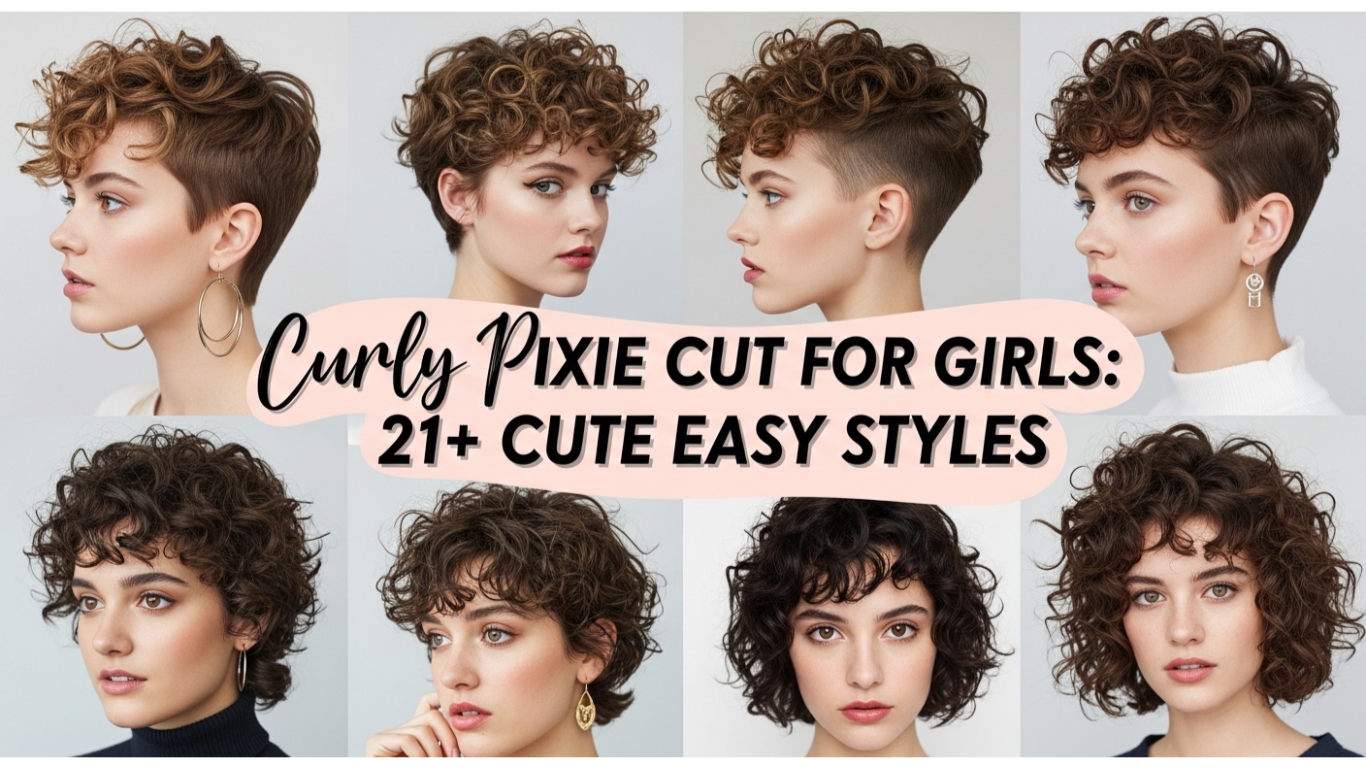 curly pixie cut for girls