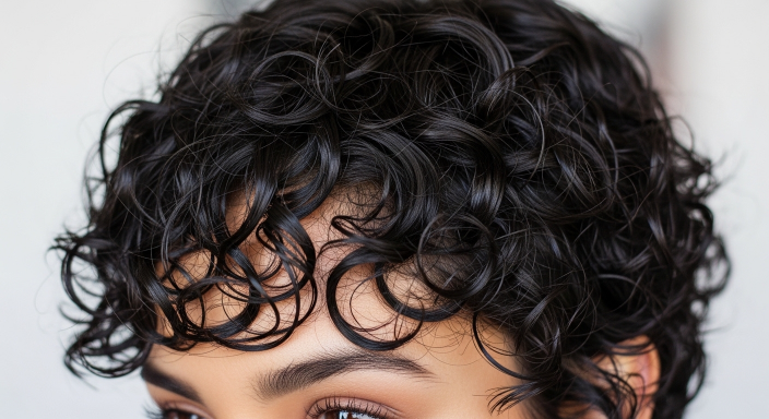 Curly Pixie with Defined Ringlets