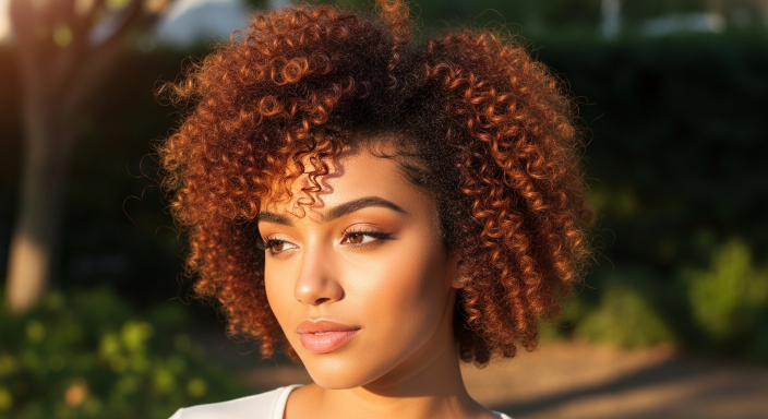 Curly Pixie with Soft Afro Texture