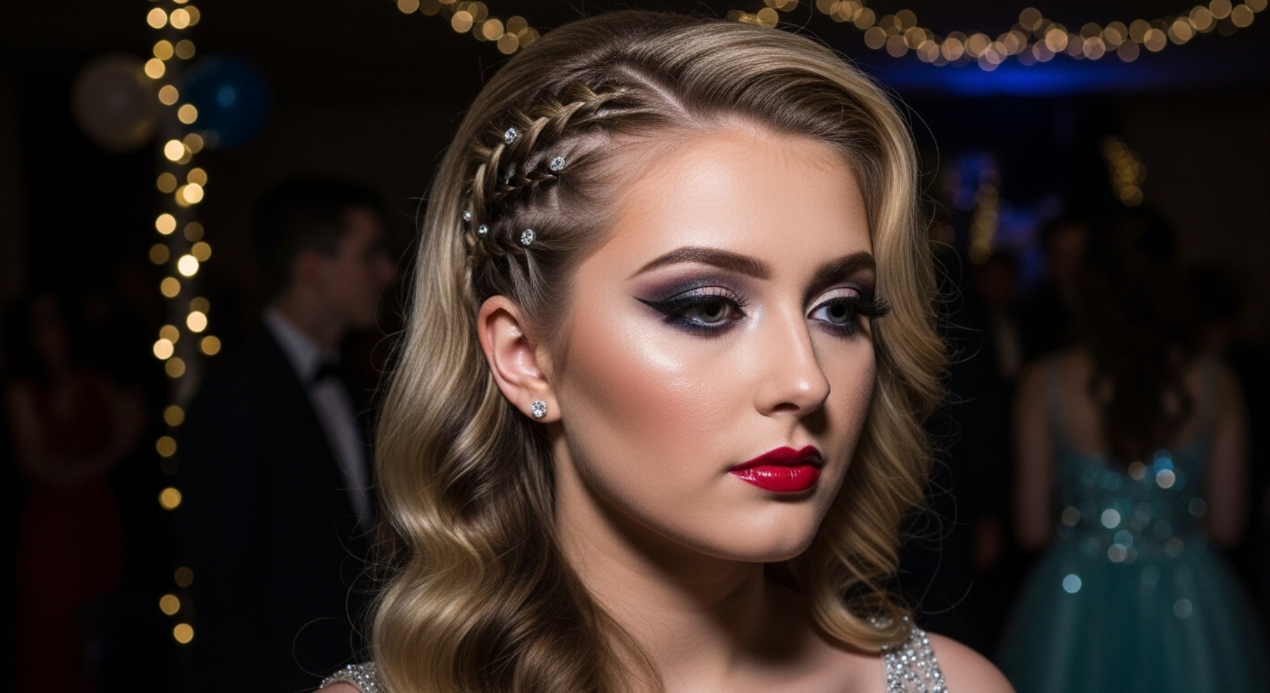 Deep Side Part Sleek Waves