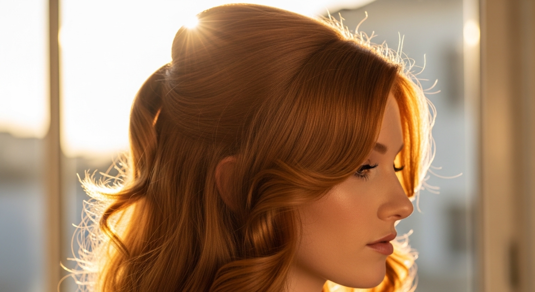 Glossy Ginger Waves