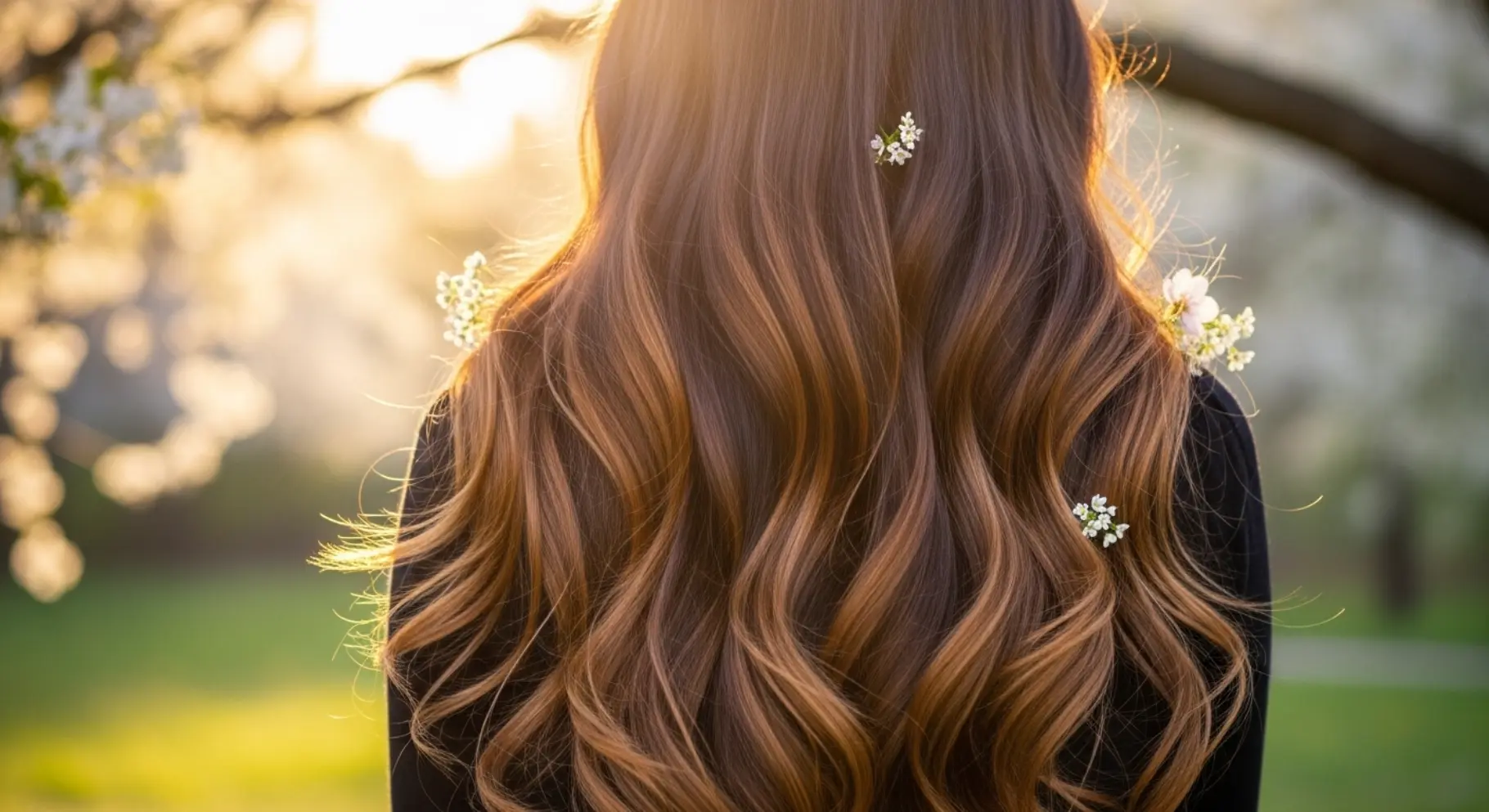Golden Caramel Waves