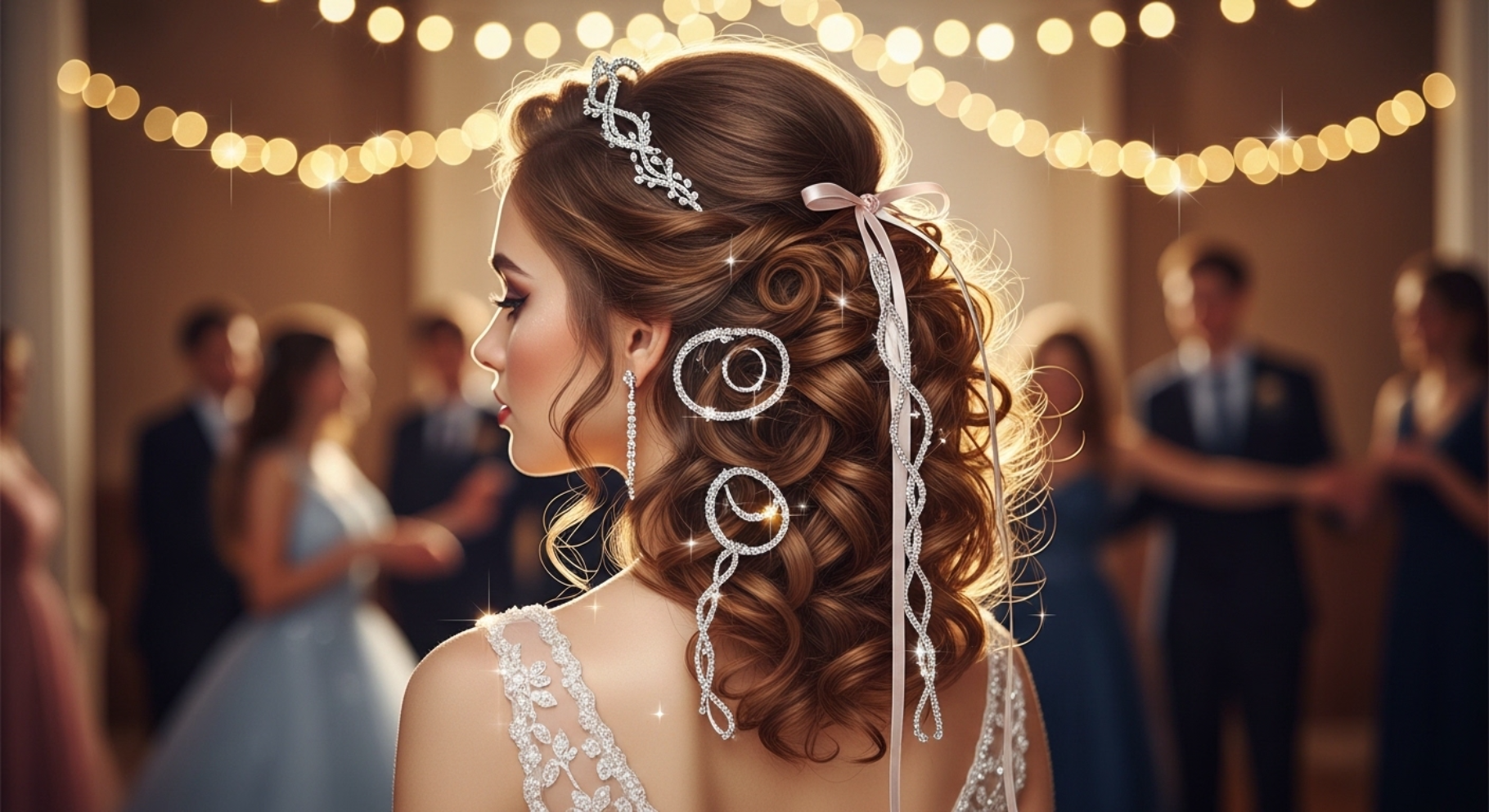 Half-Up Twisted Crown with Defined Ends