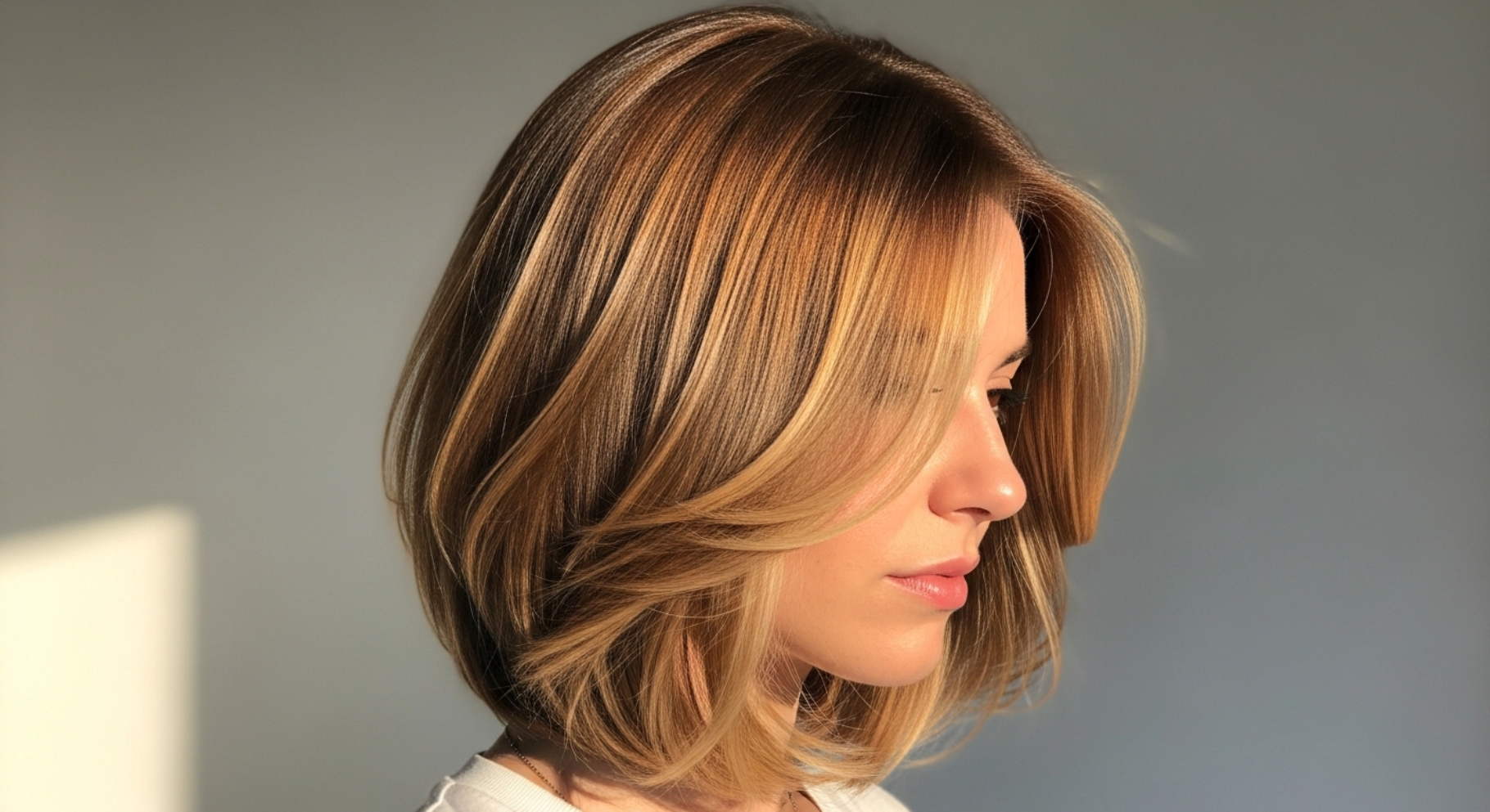 Layered Bob with Highlights