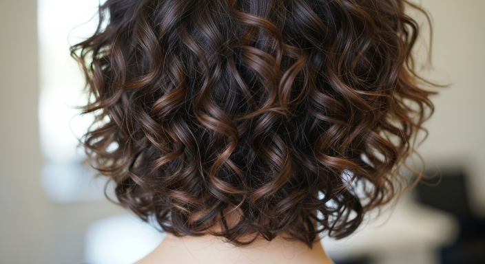 Layered Curly Pixie for Thick Hair