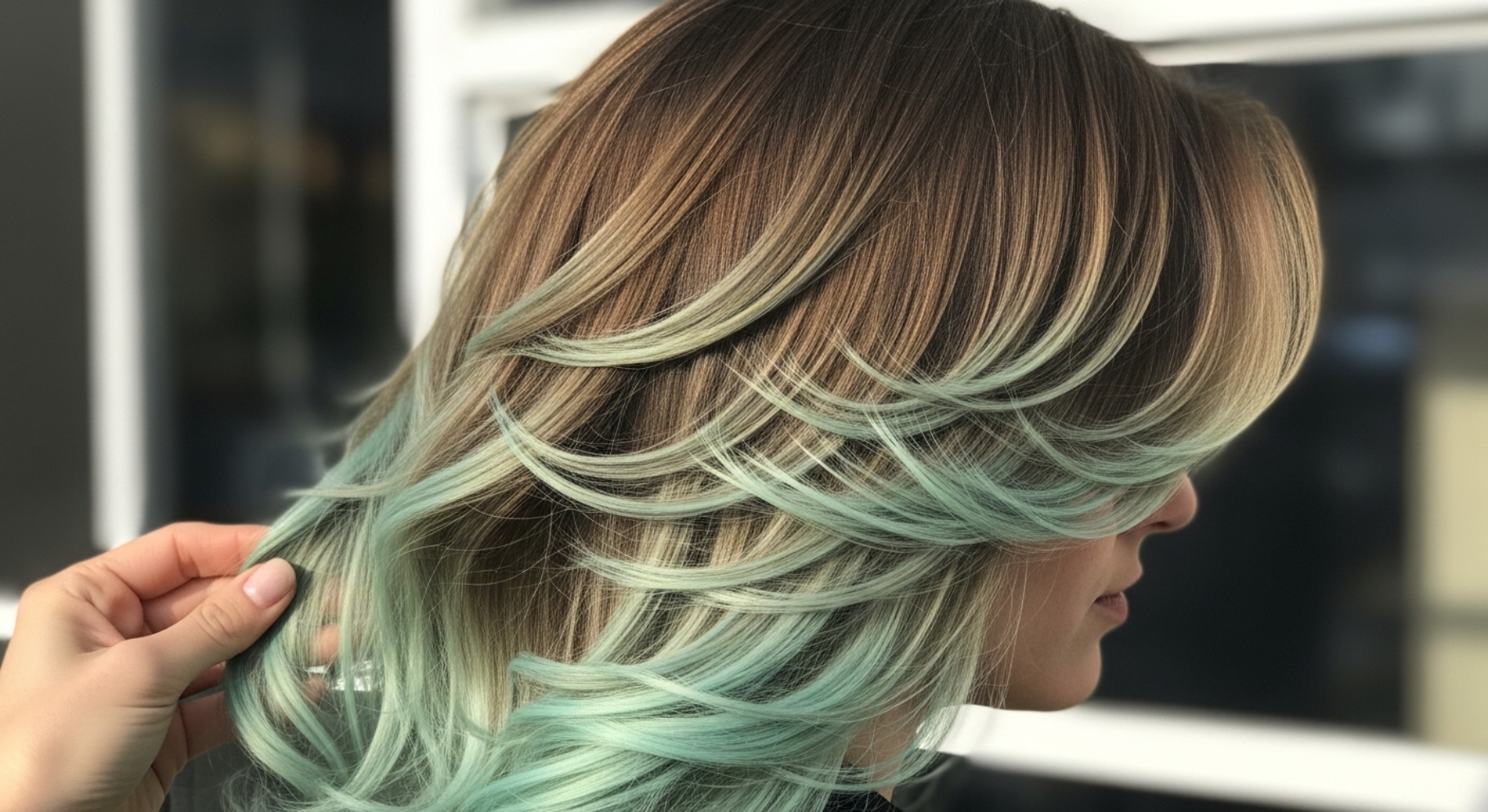Layered Feathered Hair