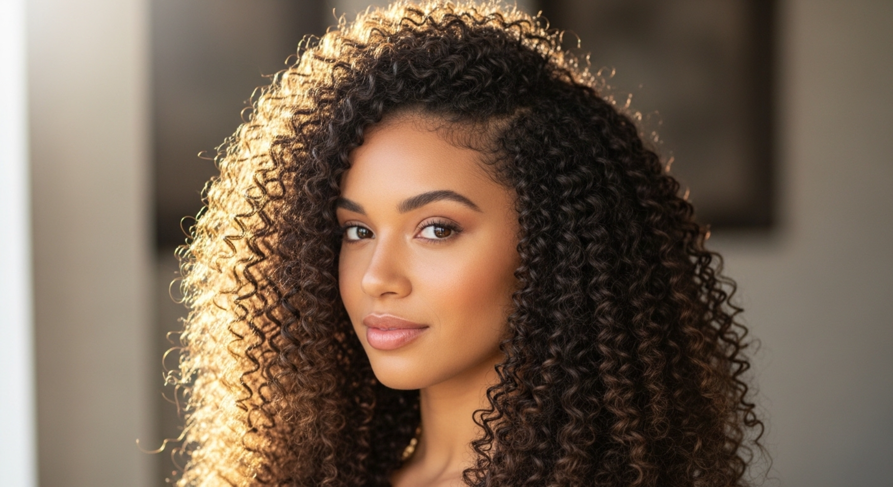 Long Coily Twist Out