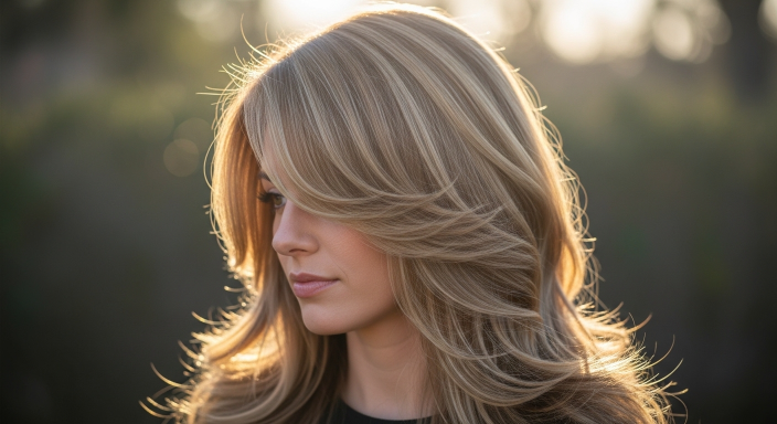 Long Flowing Wolf Cut