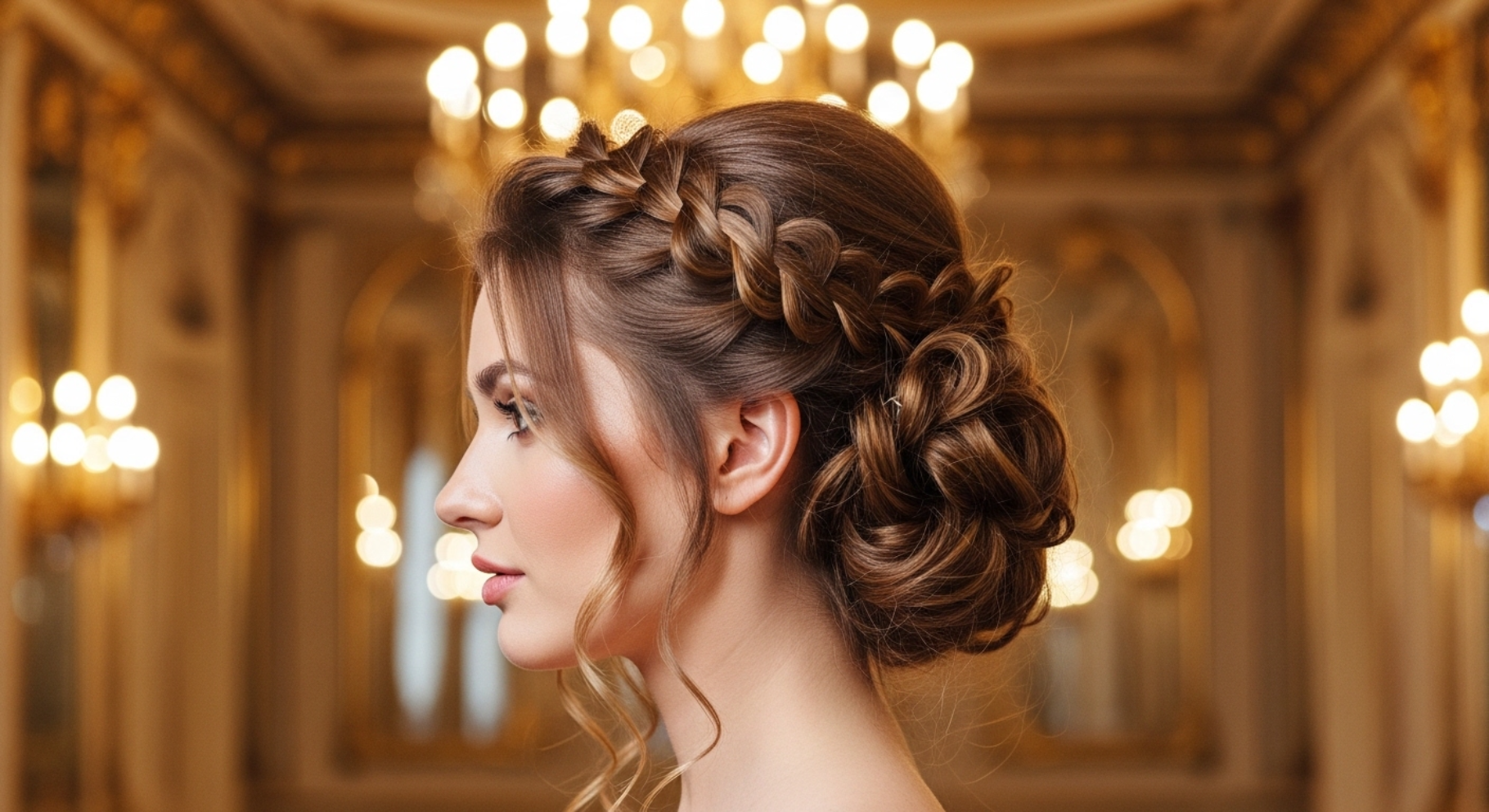 Loose Braided Updo