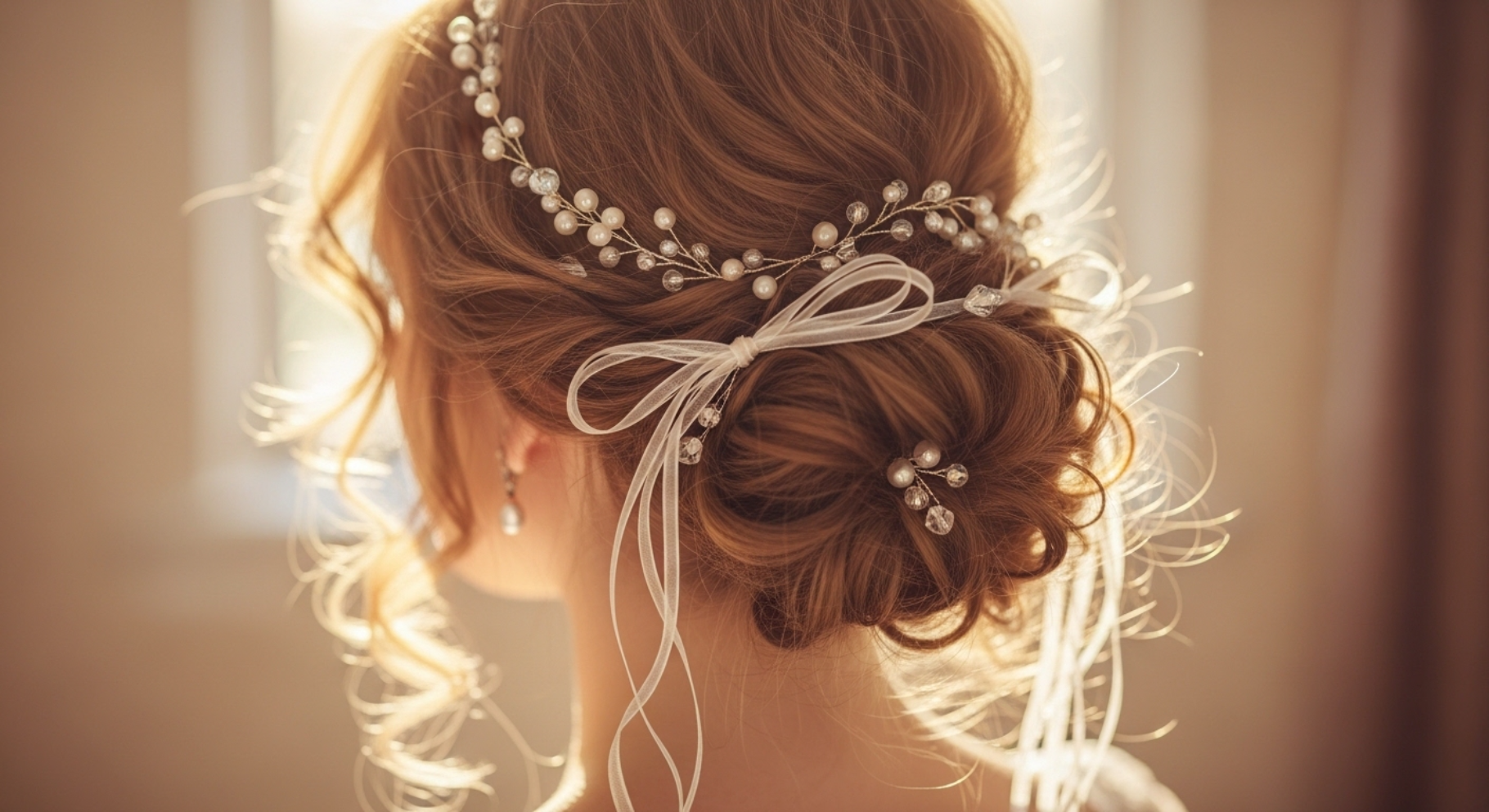 Loose Curly Messy Bun