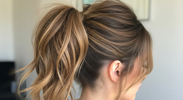 Messy High Ponytail