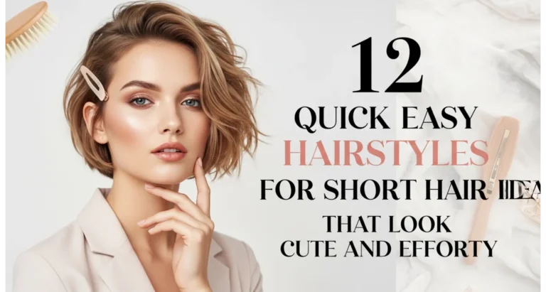 Quick Easy Hairstyles For Short Hair