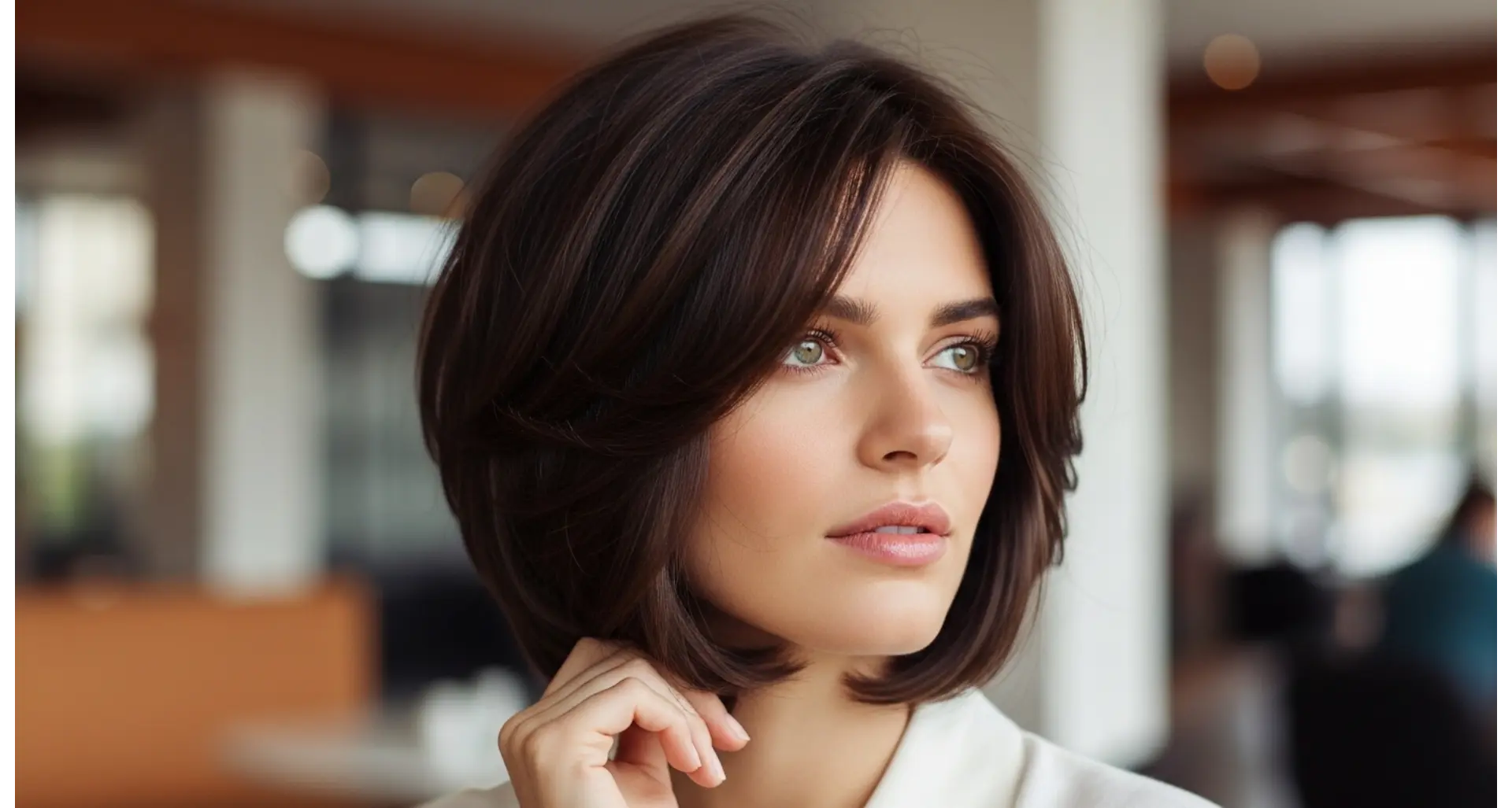 Rounded Shag Crop for Thick Hair