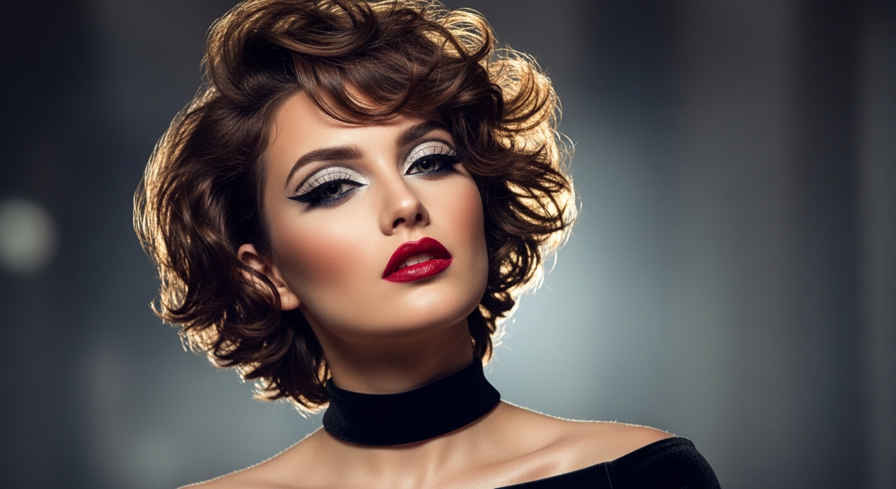 Short Curly Pixie with Volume Boost