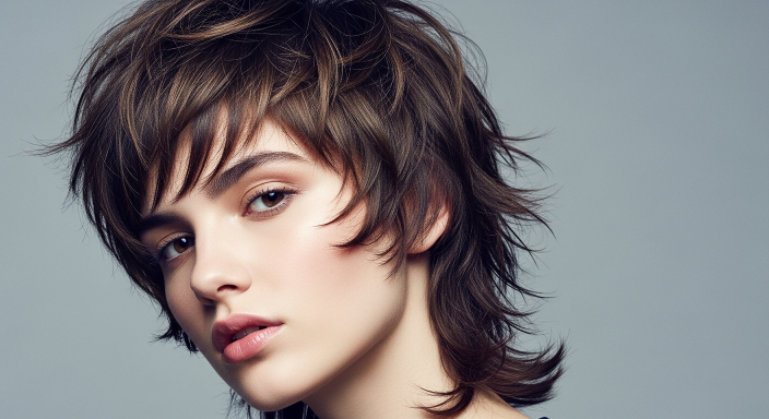 Short Textured Wolf Cut