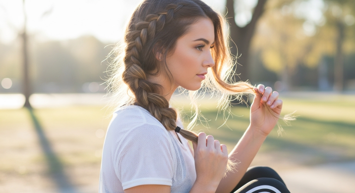 Side Braids for Active Days