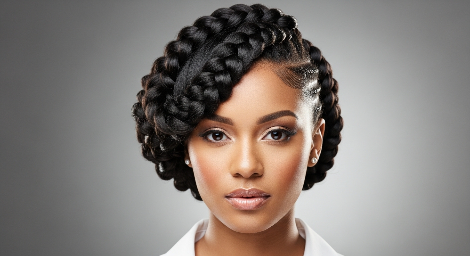 Side Swept Braided Updo
