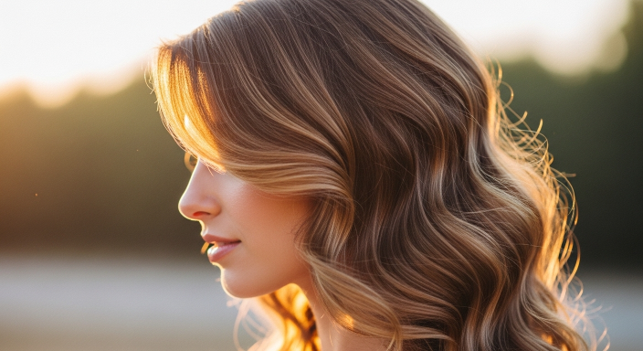 Side Swept Waves for Romantic Look