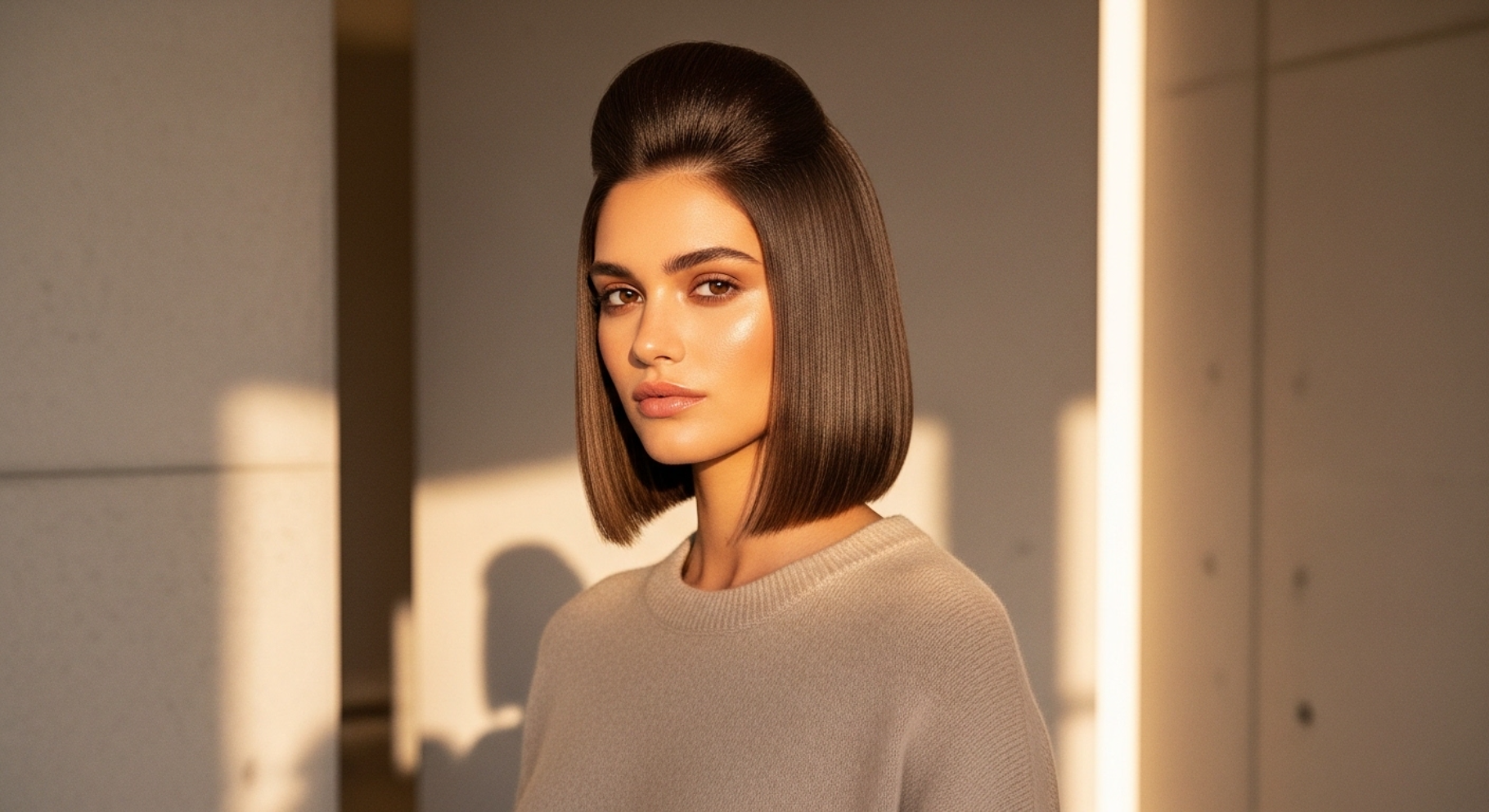 Sleek Blunt Lob