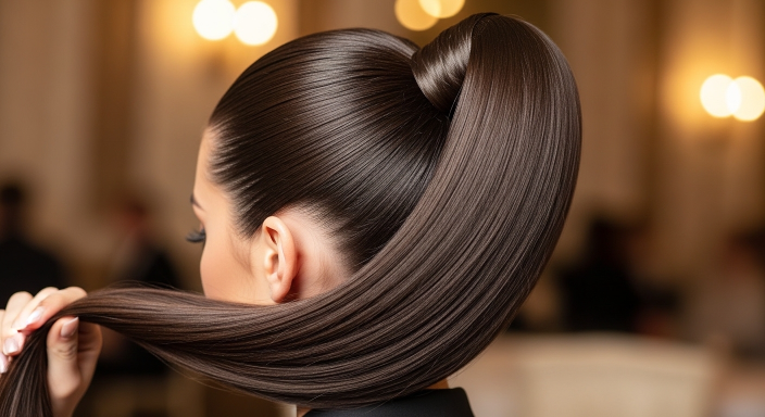 Sleek High Ponytail Elegance