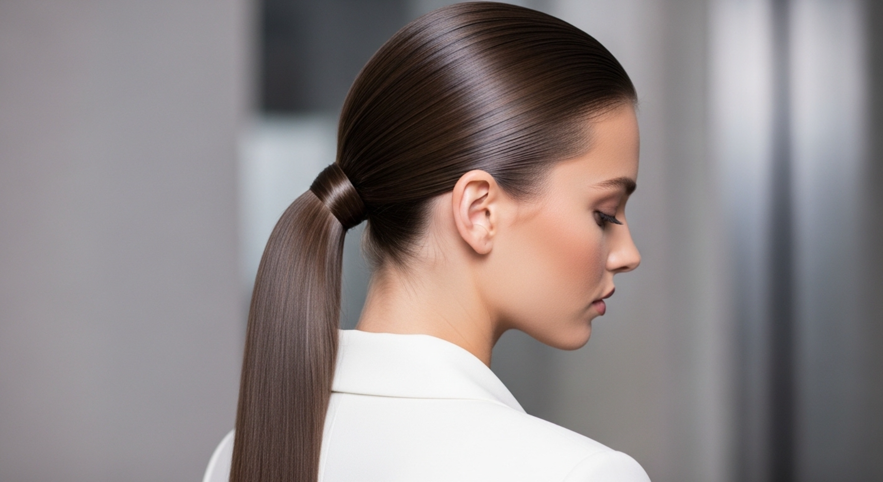 Sleek Low Ponytail