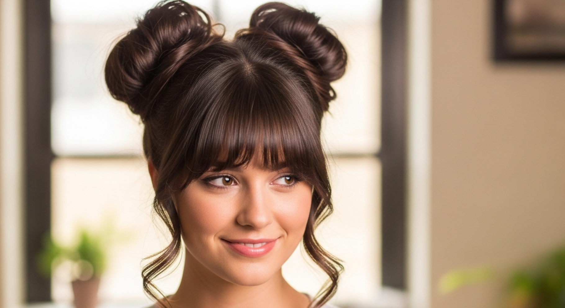 Space Buns with Front Strands