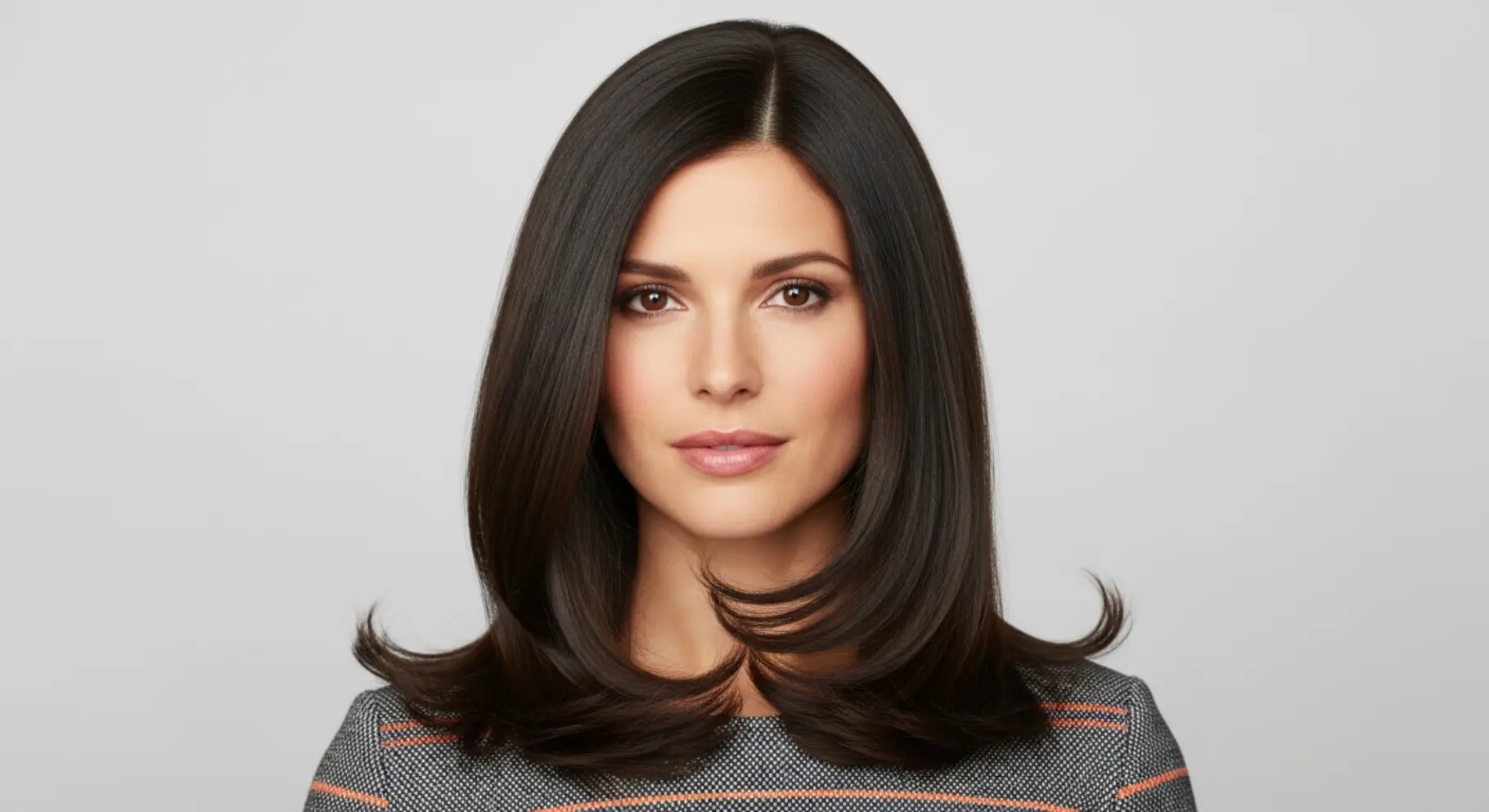 Straight Hair with Inward Ends