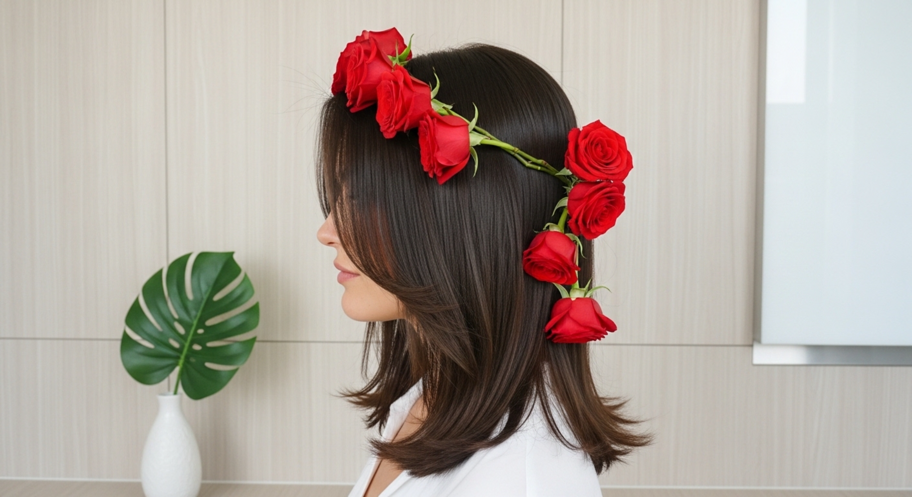 Straight Sleek Shag Medium Cut