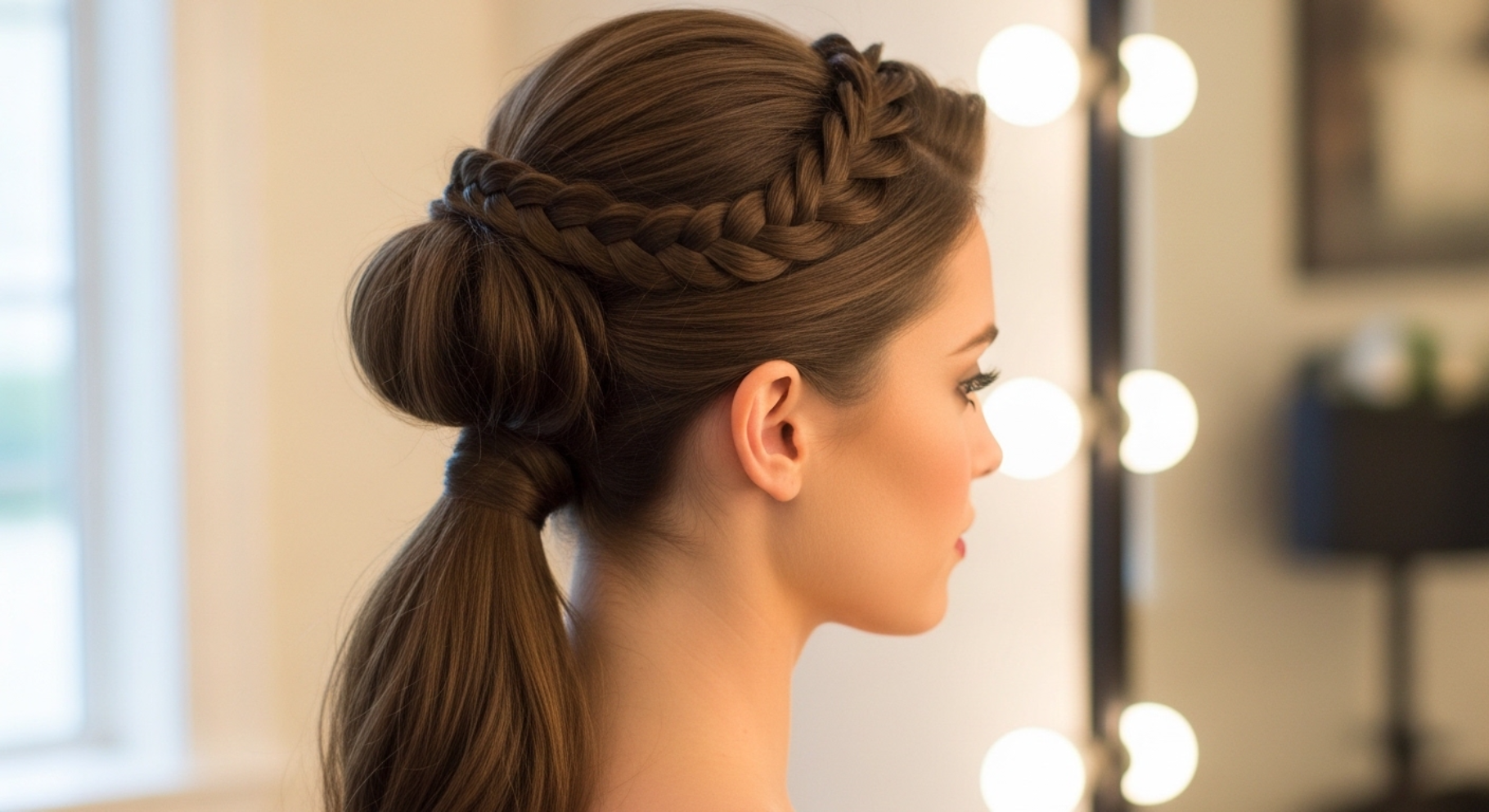 Twisted Low Ponytail