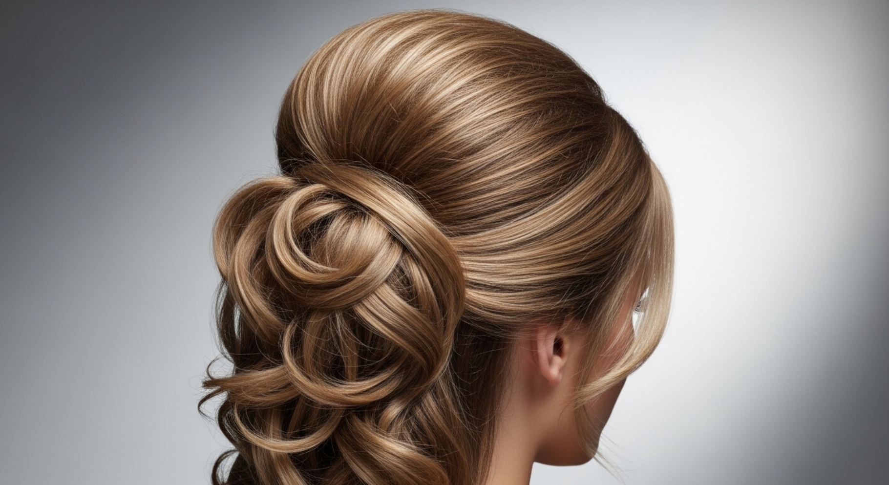 Voluminous Half Up Bouffant