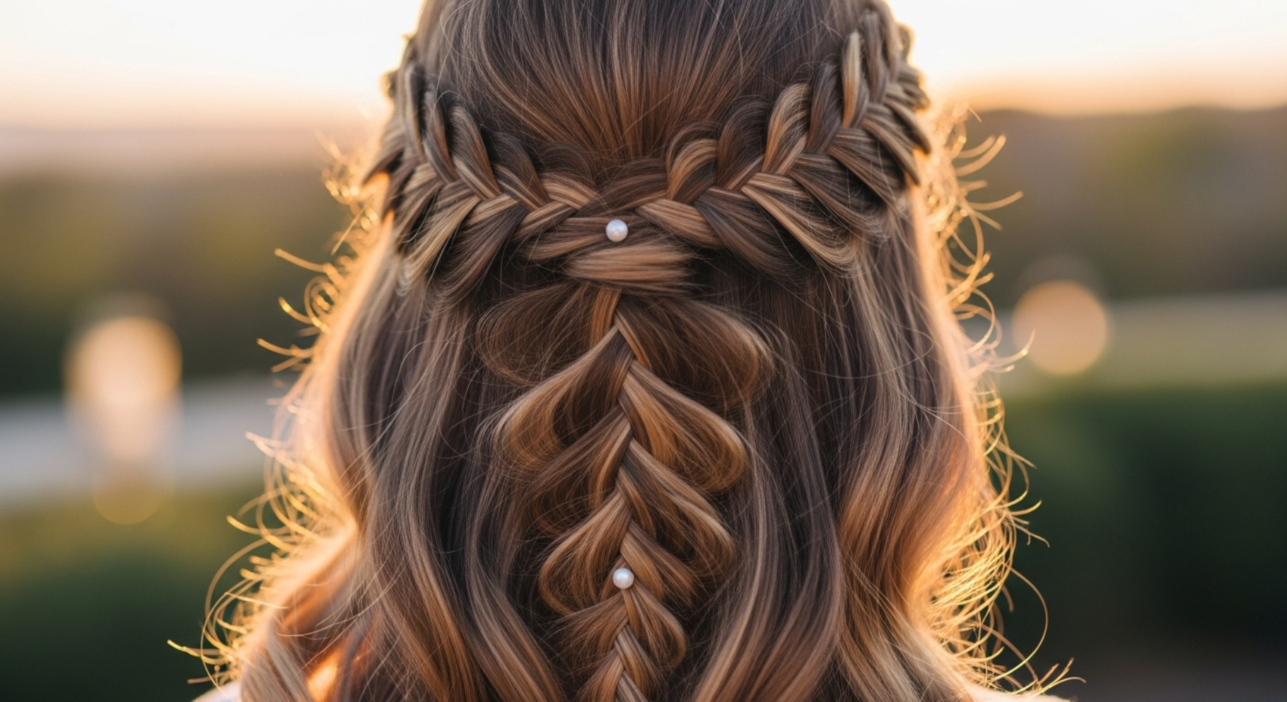 Waterfall Braid with Waves