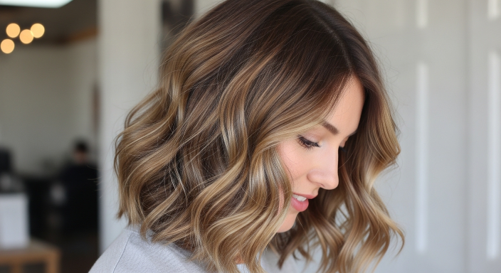 Wavy Lob Cut for Modern Look
