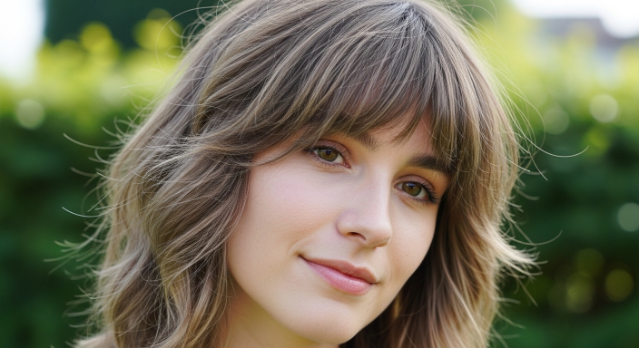 Wolf Cut with Wispy Bangs