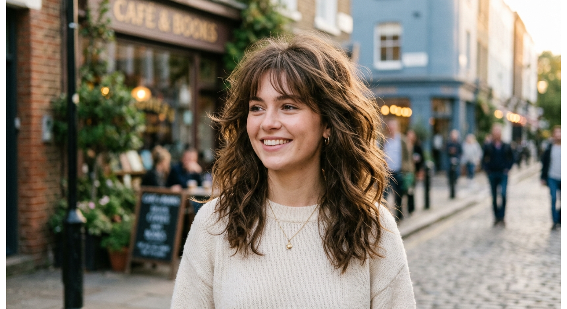 Airy Shag Cut with Light Bangs