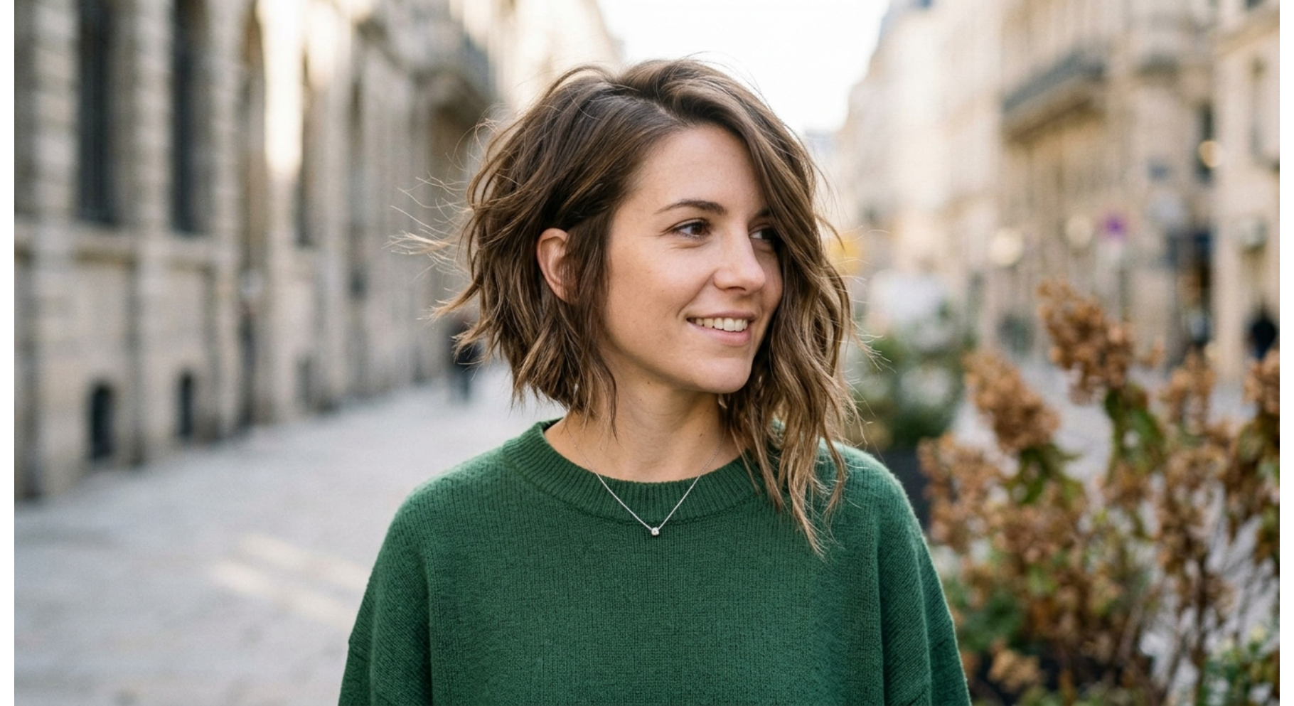Asymmetrical Messy Bob
