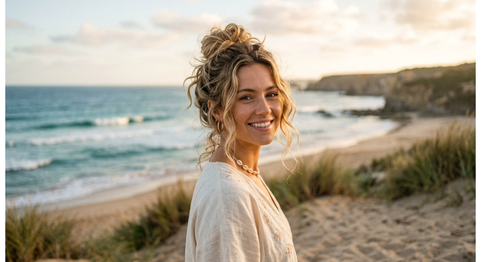 Beachy Messy Updo
