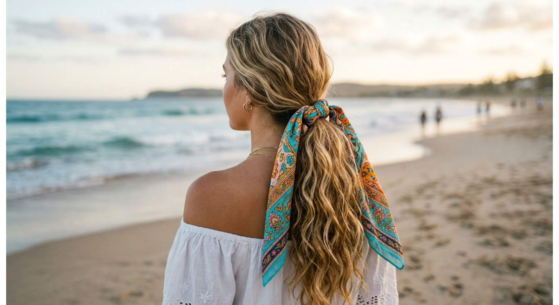 Boho Scarf Ponytail