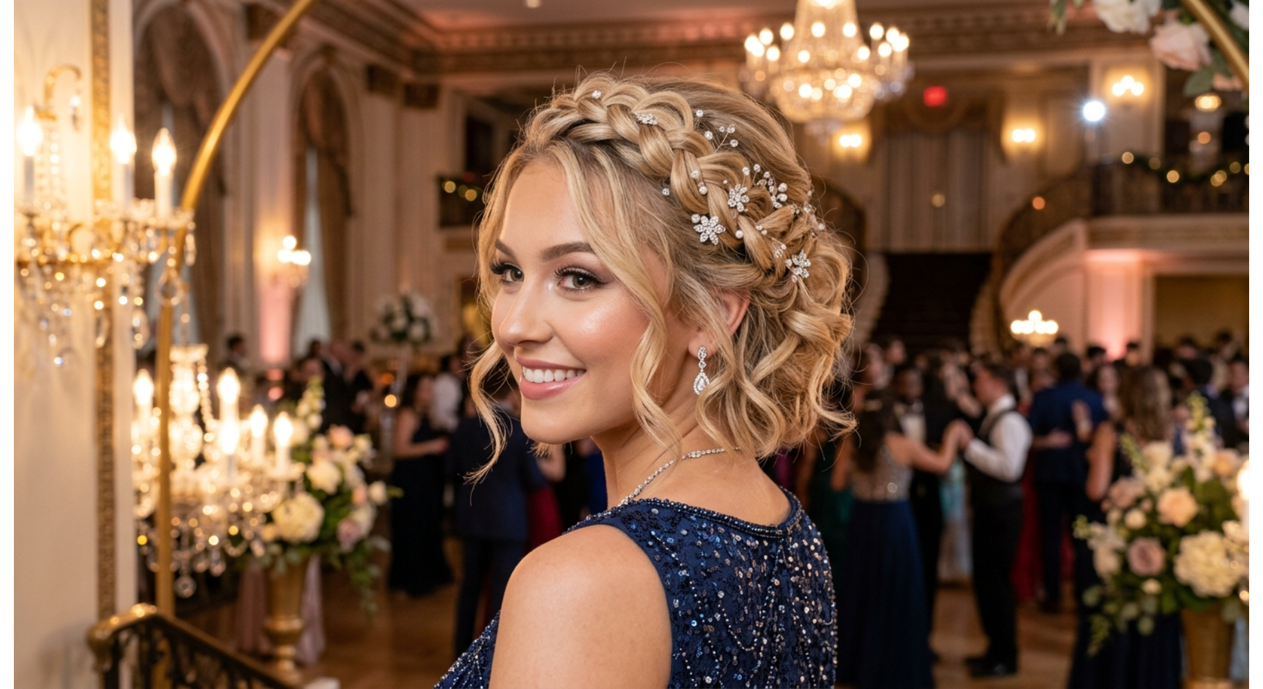 Braided Crown Updo