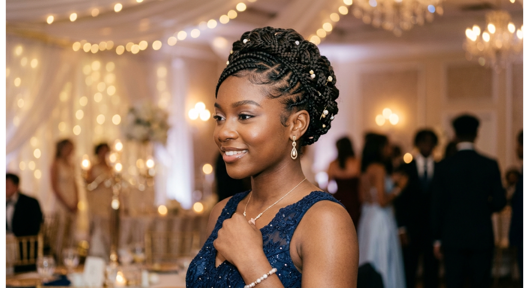 Braided Crown Updo