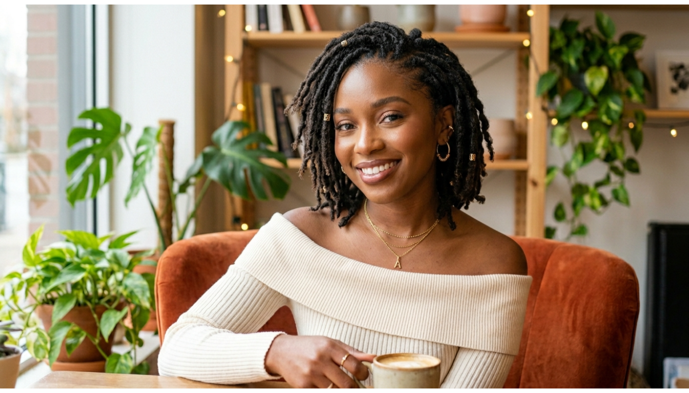 Braided Front Short Locs