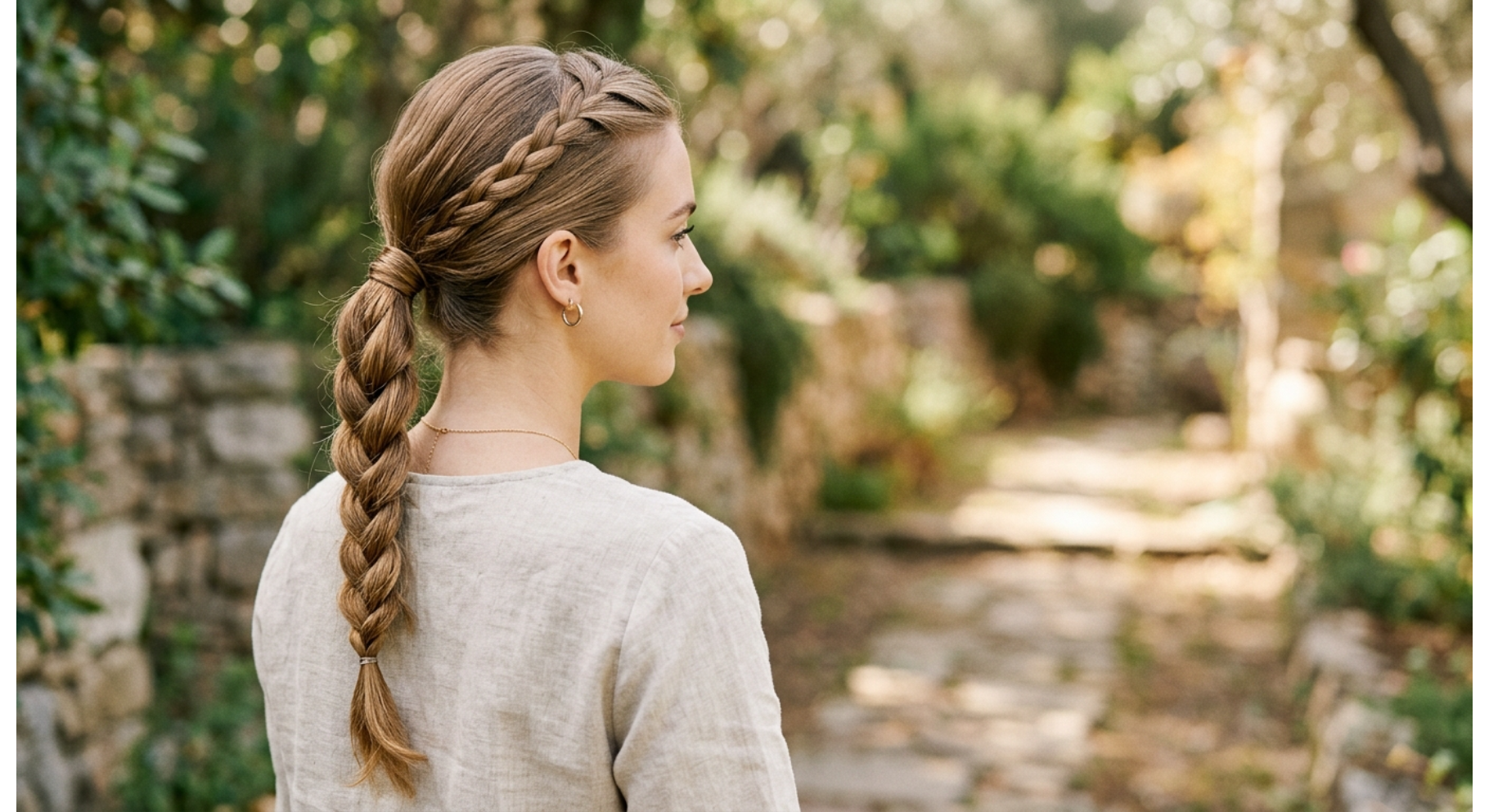 Braided Low Ponytail