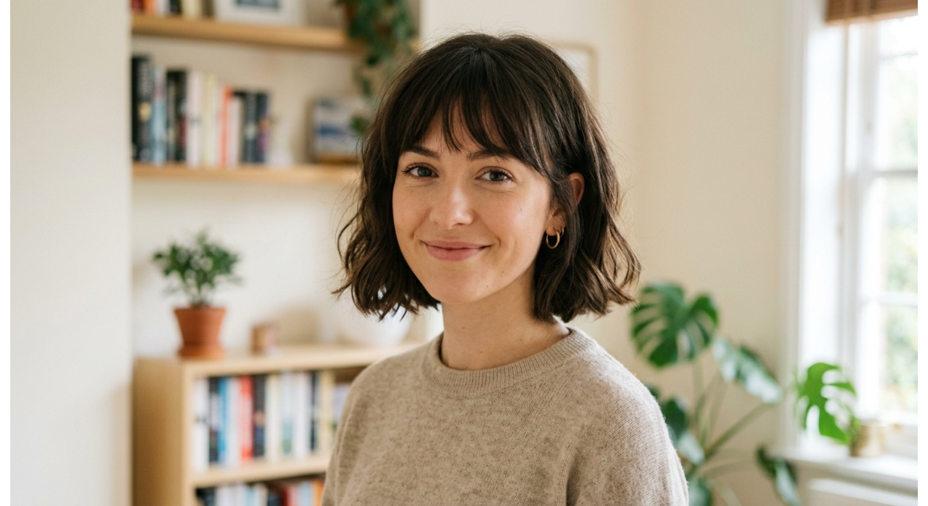 Chin-Length Bob with Bangs