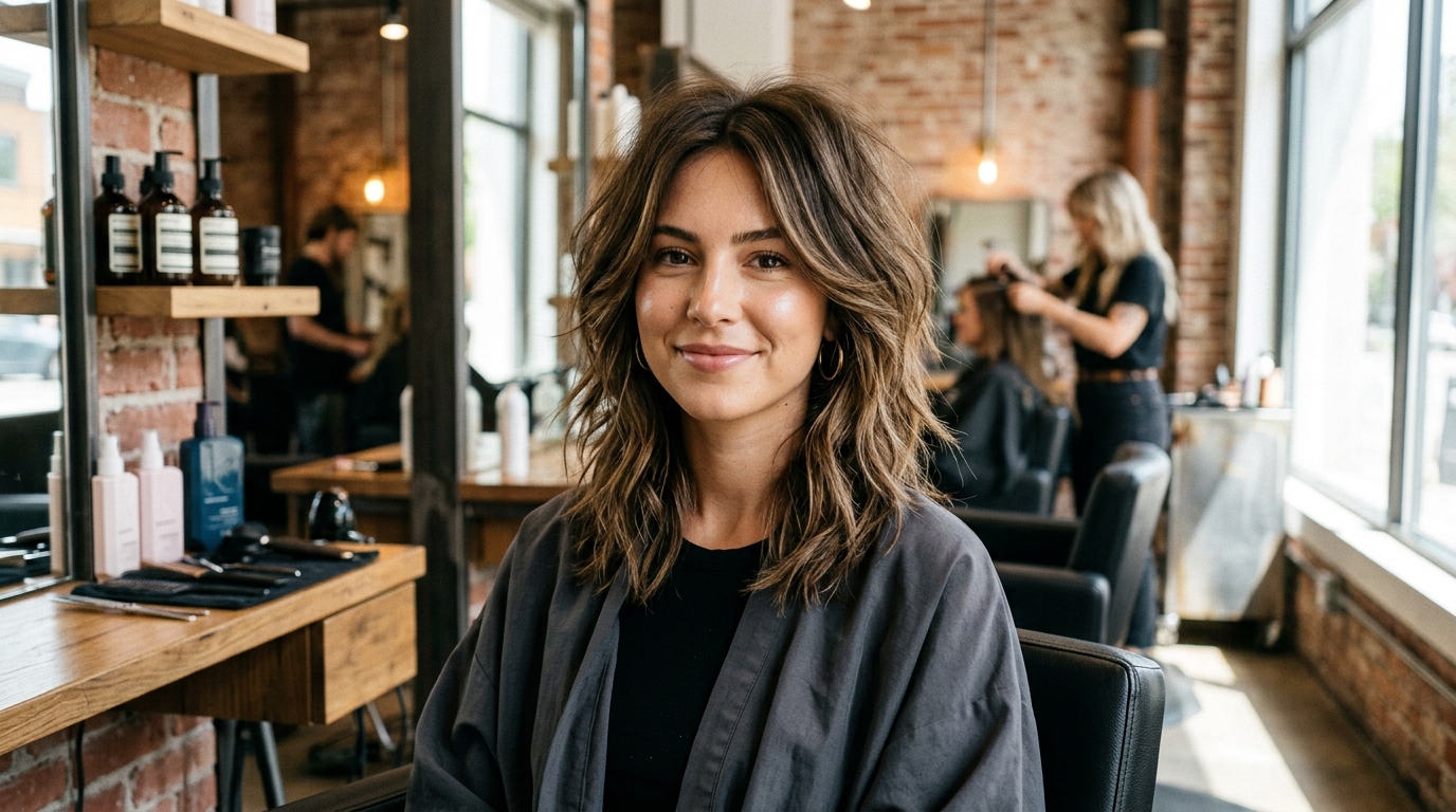 Choppy Layered Medium Cut with Texture Boost