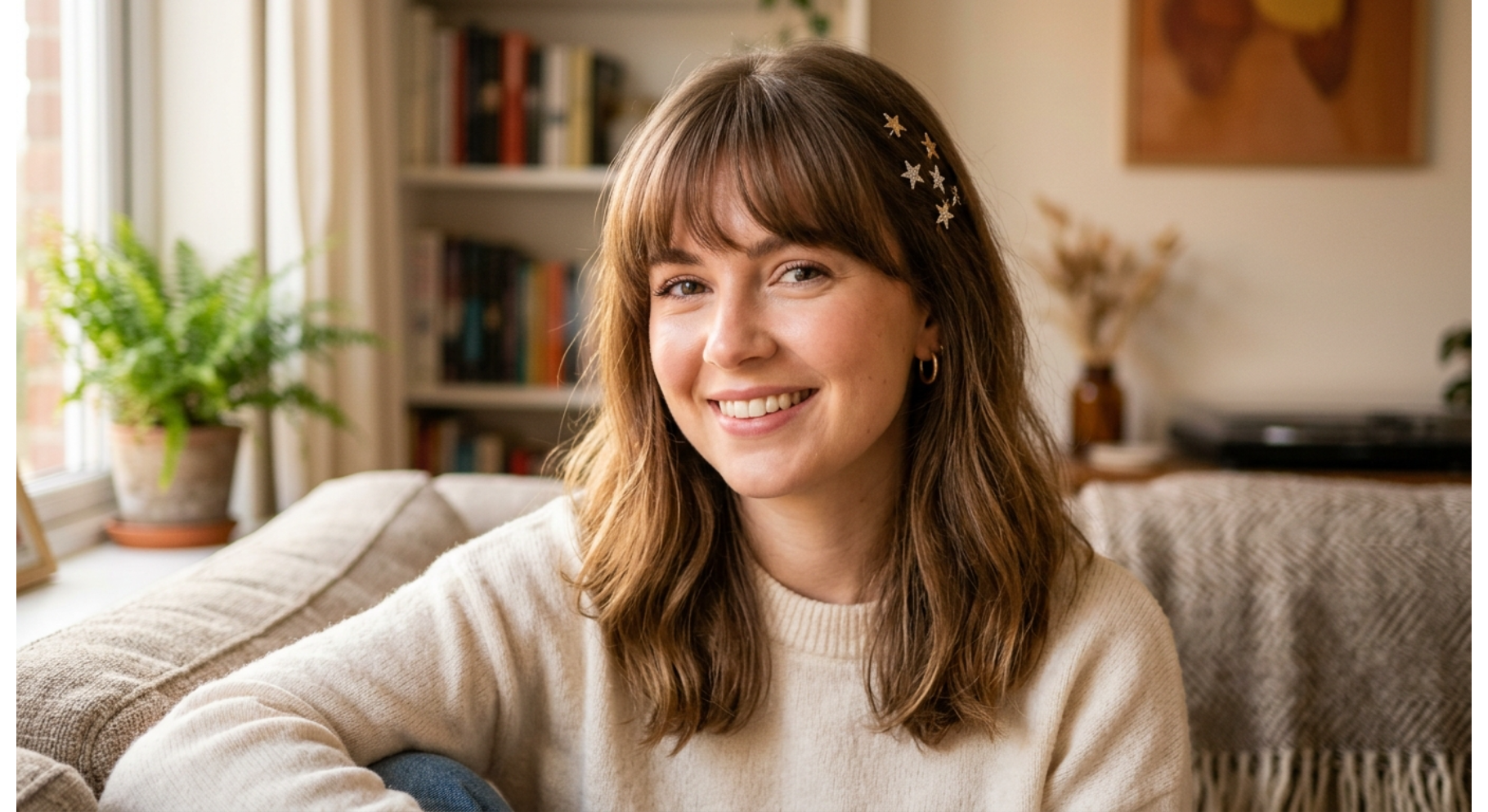 Classic Shoulder Cut with Rounded Bangs
